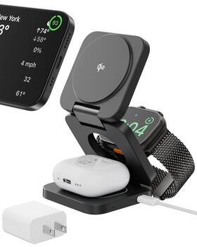 X59qi2 Alilong Wireless Charging Station 3 In 1 Foldable Magnetic Charger For Appl