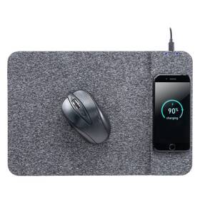 Als32192 Allsop Powertrack Wireless Charging Mouse Pad 13 X 8.75 Gray