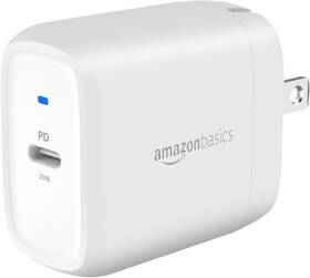 Pd20u-1tga-n-us Amazon Basics 20w One-port Usb-c Wall Charger 1.81 X 1.73 1.09 Inch - White