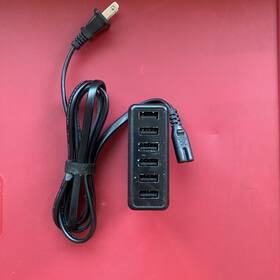 A1701011 Amazonbasics Amazon Basics Black 60w 6-port Multi Usb Wall Charging Station For Iphone/galaxy