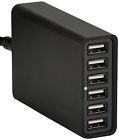 Amzn0212wht Amazonbasics 60w 6-port Usb Charger White Convenient Brand New