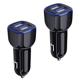 Andhot 5823909032 Car Charger 2.4a 12w 2 Pack Mini Dual Port Usb Adapter Plug For