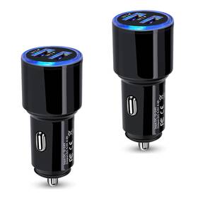 Andhot 631112510240 Usb Car Charger 2pack 4.8a Fast Charging Dual Port Cigarette Lighter Ada