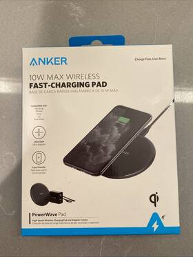 Anker 194644018085 Powerwave 10w Max Wireless Charging Pad - Brand New
