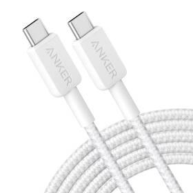 Anker 194644134631 10ft 60w Braided Usb-c To Max Fast Charging Cable - White