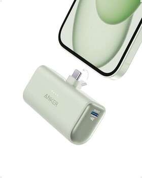 Anker 194644145866 Nano Power Bank With Built-in Foldable Usb-c Sprout Green