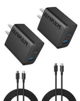 Anker 194644148430 Iphone 16 Charger Usb C 2-pack 20w Dual Port Bloc