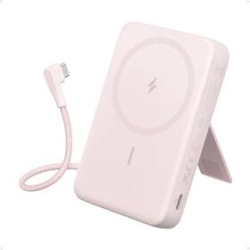 Anker 194644206109 Zolo Magnetic Power Bank 10 000mah Wireless Portable Charger 30w Max Pink