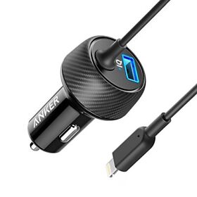 Sns-192-b06xsd2dk7 Anker 24w 2-port Lightning Car Charger Mfi-certified With 3 Ft Apple