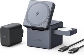 1615 Anker 711181260717 15w Magsafe Wireless Charger 3in1 Cube Fast Foldable Iphone - Oem