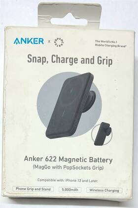 Anker 840173733950 622 Maggo 5000 Mah Magsafe Battery Charger With Holder - Black