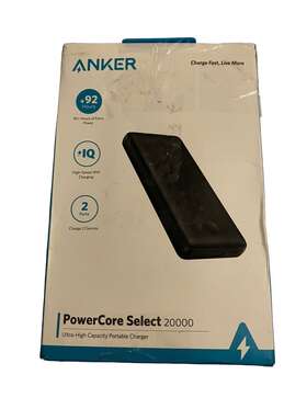 Anker 848061058178 Powercore Select 20000 Power Bank Dual-port Portable Phone Charger
