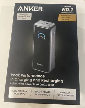 A110a Anker Prime Power Bank 26 250mah 3-port Portable Charger With 300w Max Output