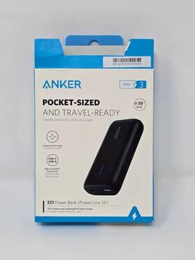A1112 Anker Powercore 5k Pocket Sized Power Bank 5000mah 12w Portable And Light - Used