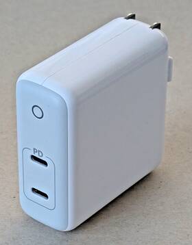 A2029 Anker 60w 2-port Usb C Charger Powerport Atom Pd 2 With Gan Tech White - Foldable