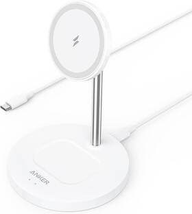 A2543 Anker Wireless Charging Stand Powerwave 2-in-1 Magnetic Lite White