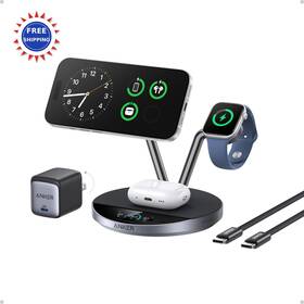 A25x7 Anker Magsafe 3-in-1 Charging Station Qi2 25w Wireless Charger Dock Stand Prime
