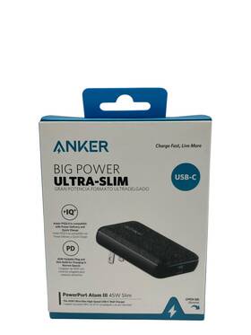 A2617j11-1 Anker Powerport Atom Iii 45w Ultra Slim High Speed Usb-c Wall Charger