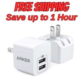 A2620 Anker Usb Charger 2-pack Dual Port 12w Wall With Foldable Plug Mini X