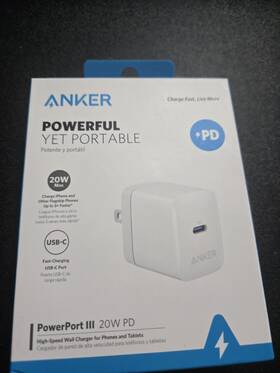 A2632 Anker 20w Wall Charger - White