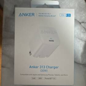 A2639g21-1 Anker 313 Charger 30w Usb-c Fast Charge White For Apple Samsung Devices