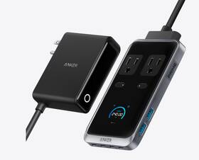 A91b2 Anker Prime Charging Station 240w 8-in-1 Usb C Power Strip 5 Ft Black Gray