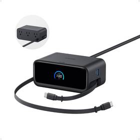 A91c8 Anker Nano Charging Station 7-in-1 Usb-c Power Strip For Iphone 16 Black