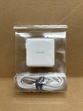 Ak848061010053 Anker Powerport Atom Iii 45w Usb C Charger - White-with Cable-used