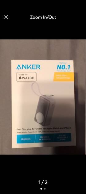 Aka1657 Anker Maggo Power Bank For Apple Watch 10000mah 35w Built-in Usb-c Cable& Extra