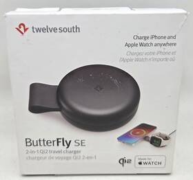 Aka2599 Anker Twelve South Butterfly Se 2-in-1 Qi2 Travel Charger For Apple Black