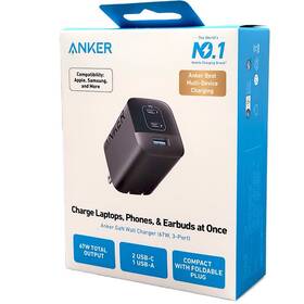 Aka2669 Anker Prime 67w Usb C Charger 3ports Wall Fast Pps Charging Adapter New