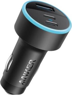 Aka2736 Anker 67w 3-port Car Charger Adapter Dual Usb-c Fast Charging For Iphone/galaxy