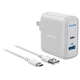 Akb2627jd3f0 Anker Usb-c Wall Charger 2-port 27w Charging Adapter With 6ft Nylon Type-c Cable