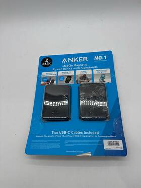 B1618 Anker Maggo Magnetic Power Bank 5000mah 2-pack Wireless Charger Built-in Stand