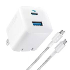 B2326j21-1 Anker White 32 Watt Fast Charger Wall With 6 Ft. C-c Cable