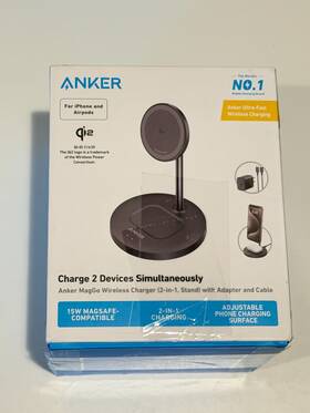 B2544j11 Anker Maggo 2-in-1 15w Wireless Charging Stand For Iphone /airpods