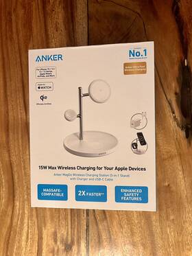 B25m3 Anker Maggo 3-in-1 Wireless Charging Station Qi2 Certified 15w Magsafe Stand Kit