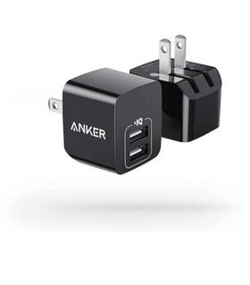 B2620 Anker Usb Charger 2-pack Dual Port 12w Wall Adapter White