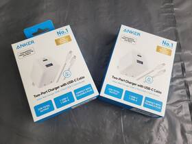 Bl326j21-1 Anker New Lot Of 2 Port Usb-c Usb-a 32w Wall Charger With 6ft To