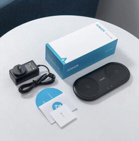 B2571 Anker Power Wave 10w Qi Certified Dual Wireless Charging Pad For Iphone Android