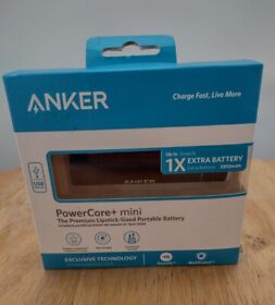 Anker Powercore Mini Lipstick 3350mah Power Bank Black