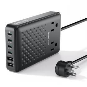 Zyc62 Anntane Charging Station 140w Usb C Charger Block Upgraded Gan Iii 8-in-1 Fast Charg
