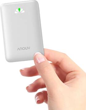 P1011 Anouv Portable Charger Mini Power Bank 10000mah Led Indicator Light White2