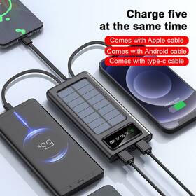 A95307c55r3c5 Ant-electronic Super 4000000mah Usb Portable Charger Solar Power Bank For Cell Phone Waterproof