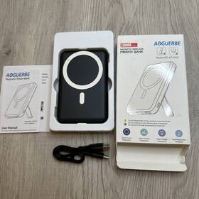Kt-d001 Aoguerbe Black 10000mah Portable Magnetic Wireless Charging Power Bank