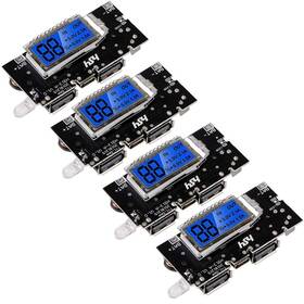 Aoicrie 701715447554 Dual Usb 18650 Battery Charger Protection Module 4pcs Power Black