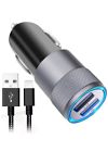 Aonear499 Aonear Iphone Car Charger Rapid Dual Port Usb With For