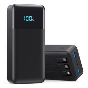 Qc4.0 Aonimi 694743329025 Portable Charger 50800mah Power Bank With 3 Built In Cables 25w Pd Fast