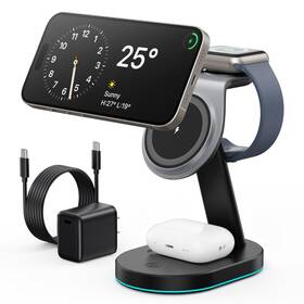 Hx-w1 Aonimi 3 In 1 Wireless Charger Charging Station For Iphone Qi2 Certified 15w Magneti