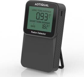 Rd-010 Aotiqual Digital Radon Detector Lcd Display Dual Usb Battery Power Options 3 Year